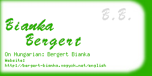 bianka bergert business card